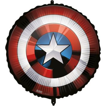 Ballon en aluminium - Bouclier de Captain America - Diamètre 46 cm - Avengers™