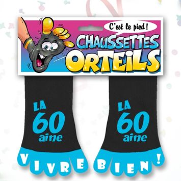 Chaussette à Orteil Anniversaire 60 ans