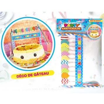 Décoration de Gâteau d'anniversaire – Bleu