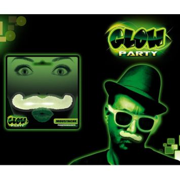 Moustache phosphorescente