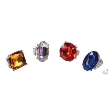 Bague avec fausse pierre précieuse - Modèle Aléatoire