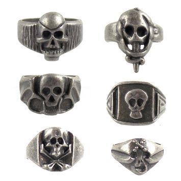 Accessoire de Déguisement Bague Tête de Mort