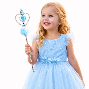 Baguette magique de Princesse - 32 cm - Couleur au choix