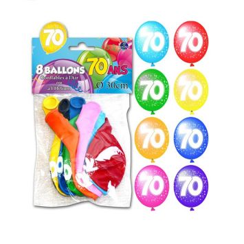 Ballons de Baudruche Anniversaire 70 ans