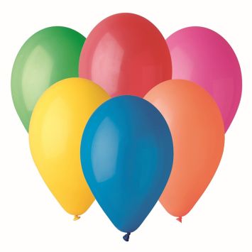 100 ballons en latex - Diamètre 21 cm - Couleur Multicolore