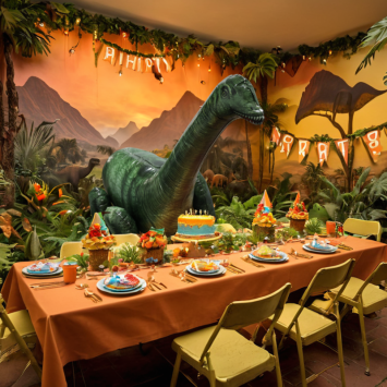 Ballon 3D XXL en forme de dinosaure - 213 cm