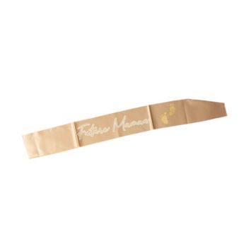 Écharpe pour Gender Reveal en satin - Collection Baby Nude - Modèle au choix