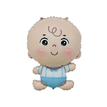 Ballon bébé garçon bleu pour baby shower | jourdefete.com