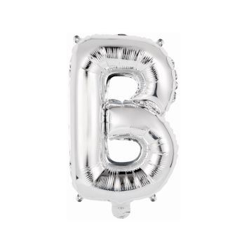 Ballon Métallique à Air - Argent - 40 à 45 cm - Lettre au Choix
