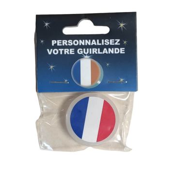 Ballon Rond Gonflable avec Drapeau Français pour Guirlande à Personnaliser | jourdefete.com