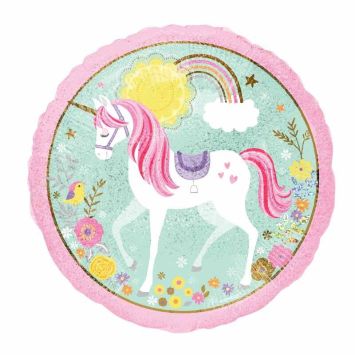 Ballon Rond Licorne Magique 