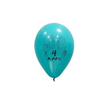 Ballons de Baudruche Anniversaire 4 ans