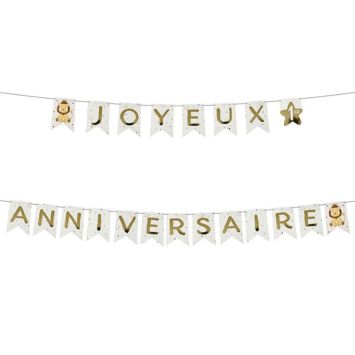 Guirlande "Joyeux Anniversaire" - 4,5 m - Lion | jourdefete.com