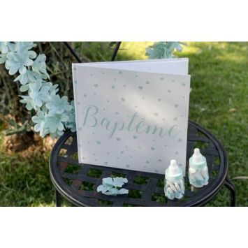 Livre d'Or Baptême - Vert Menthe