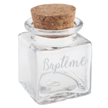 contenant-dragees-bapteme-transparent-carre|jourdefete.com