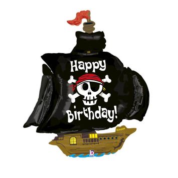 ballon en aluminium bateau de pirate de 117 cm | jourdefete.com