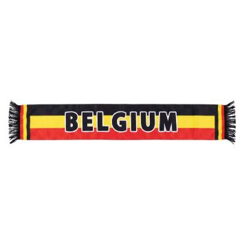 Écharpe de supporter aux couleurs du drapeau de la Belgique avec l'inscription BELGIUM | jourdefete.com