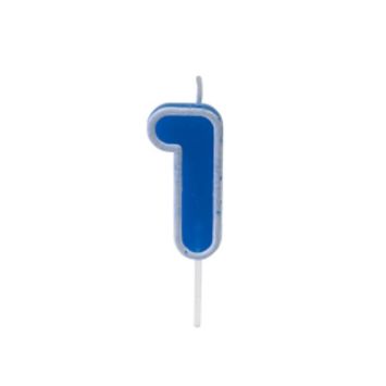 Bougie d’Anniversaire Chiffre 1 – Bleu