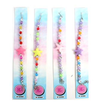 bracelet de perles avec étoile couleur aléatoire | jourdefete.com