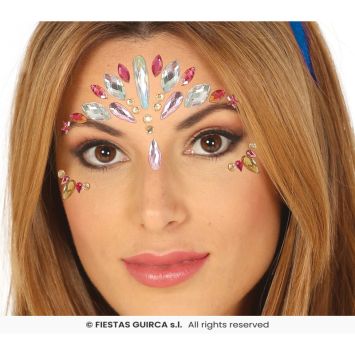 Bijoux adhésifs pour visage - Étoiles