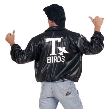Blouson noir des T-Birds pour homme - Grease™ - Taille au choix