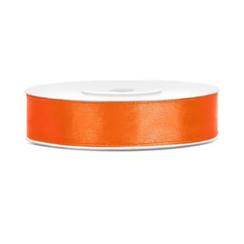 Ruban satiné orange de 12 mm pour décorations élégantes | jourdefete.com