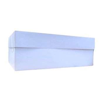 Grande boîte à gâteau blanche 40 x 30 x 15 cm blanche | jourdefete.com