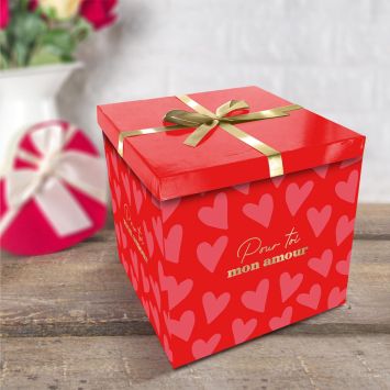 Boîte Cadeau - Saint-Valentin - Modèle Grand - Collection Chéri Chérie