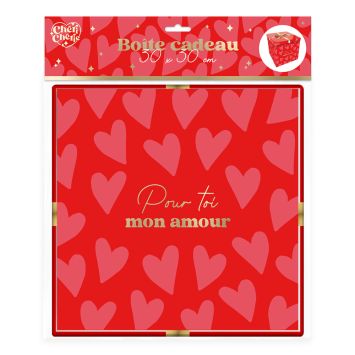 Boîte Cadeau - Saint-Valentin - Modèle Grand - Collection Chéri Chérie