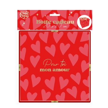 Boîte Cadeau - Saint-Valentin - Modèle Moyen - Collection Chéri Chérie