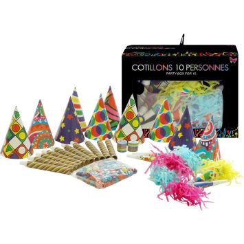 Boîte de Cotillons pour 10 personnes | jourdefete.com
