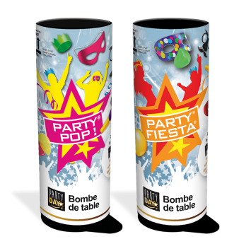 Bombe de table - Party Pop® et Party Fiesta® - Modèle Aléatoire