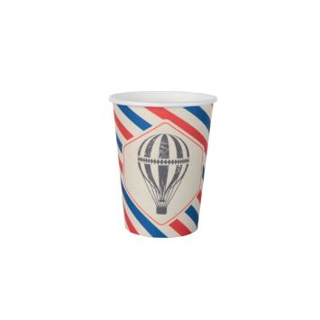 10 gobelets en carton collection bon voyage | jourdefete.com