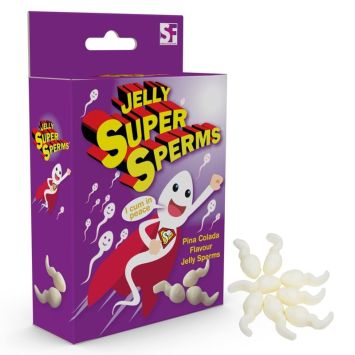 Bonbons gélifiés super spermatozoïdes à l'ananas | jourdefete.com
