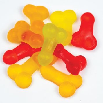 Bonbons gélifiés pénis aux fruits