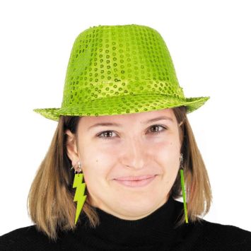 boucles d'oreilles flash néon pour adulte | jourdefete.com