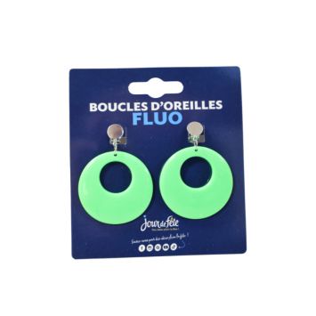 Boucles d'oreilles fluo - Couleur au choix