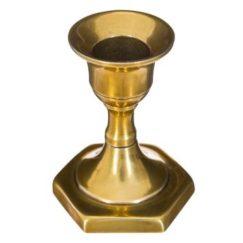 Bougeoir en métal doré Marso 7,5 cm pour une décoration vintage élégante | jourdefete.com