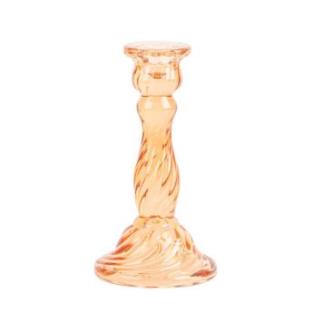 Bougeoir en verre - Astrid - 8,8 x 16,5 cm - Modèle au choix