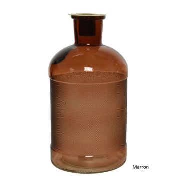 Bougeoir en verre en forme de flacon - 20 cm - Couleur au choix