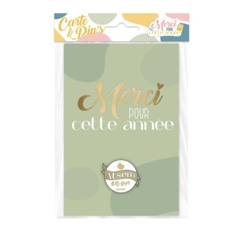 Carte et Pin's - Atsem en or | jourdefete.com
