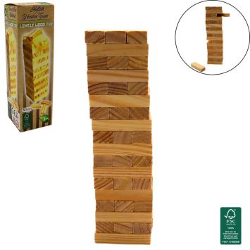 Jeu de société en bois Tour Infernale 51 pièces pour animation de fête | jourdefete.com