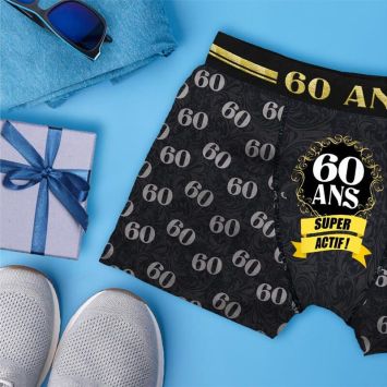 Boxer Festif - 60 ans - Taille au choix