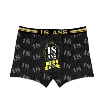 Un super boxer pour célébrer les 18 ans | jourdefete.com