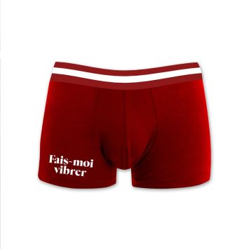 Boxer rouge pour homme - Saint-Valentin - Collection Chéri Chérie - Taille au choix