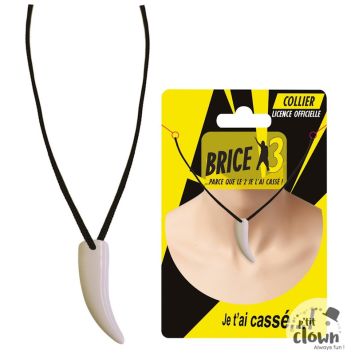 Collier Brice de Nice avec pendentif blanc | jourdefete.com
