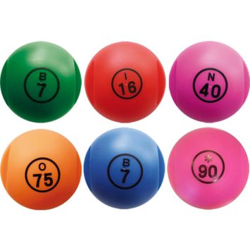 1 Boule de Loto Magnétique Numérotée + 100 Pions - Coloris au choix