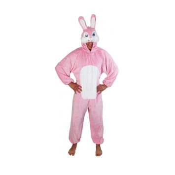 Déguisement Lapin Rose en Peluche Ado