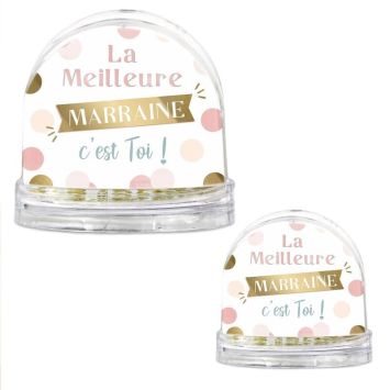 Boule à neige - La meilleure Marraine