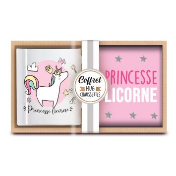 coffret cadeau mug et chaussette licorne | jourdefete.com